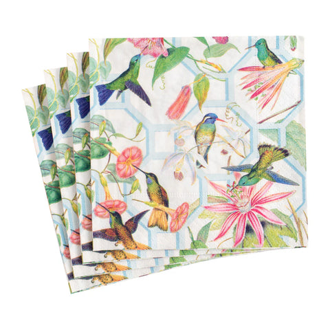 Caspari Hummingbird Trellis Napkin