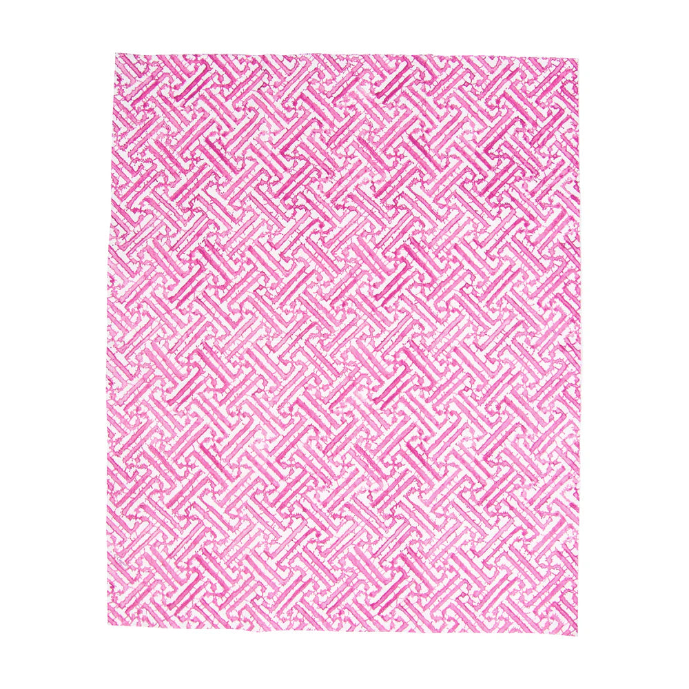 Caspari Fretwork Fuchsia Guest Towel, view 3