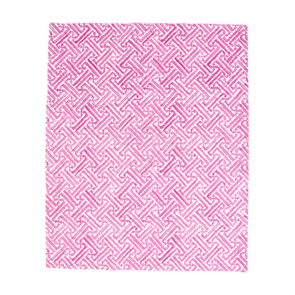 Caspari Fretwork Fuchsia Guest Towel, view 3