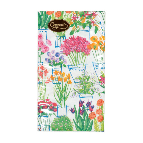 Caspari Flower Market Guest Towel