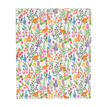 Caspari Bunny Field Guest Towel, view 4