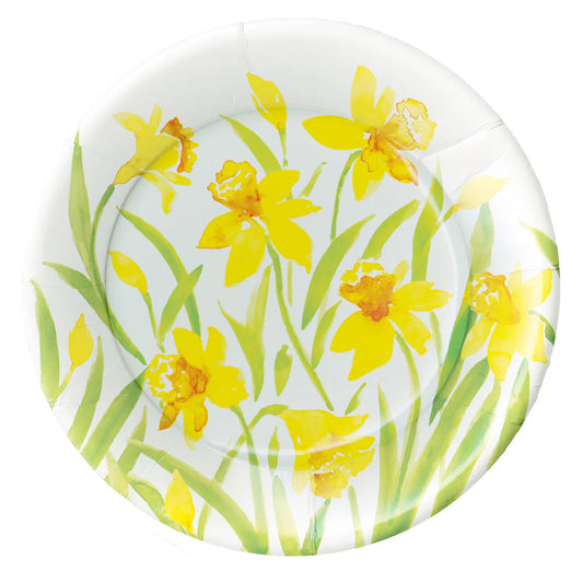 Caspari Spring Herald Luxury Paper Dinner Plates