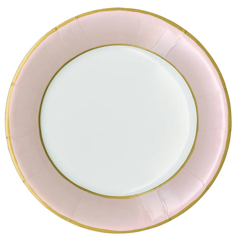 Caspari Watercolor Petal Pink Luxury Paper Plates