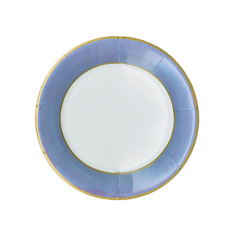 Caspari Watercolor Blue Luxury Paper Plates