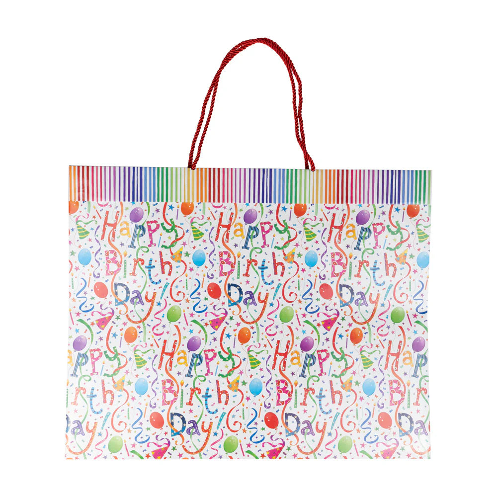 Caspari Happy Birthday Gift Bag