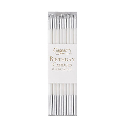 Caspari slim birthday candles, pack of 16 in a clear box, view 15