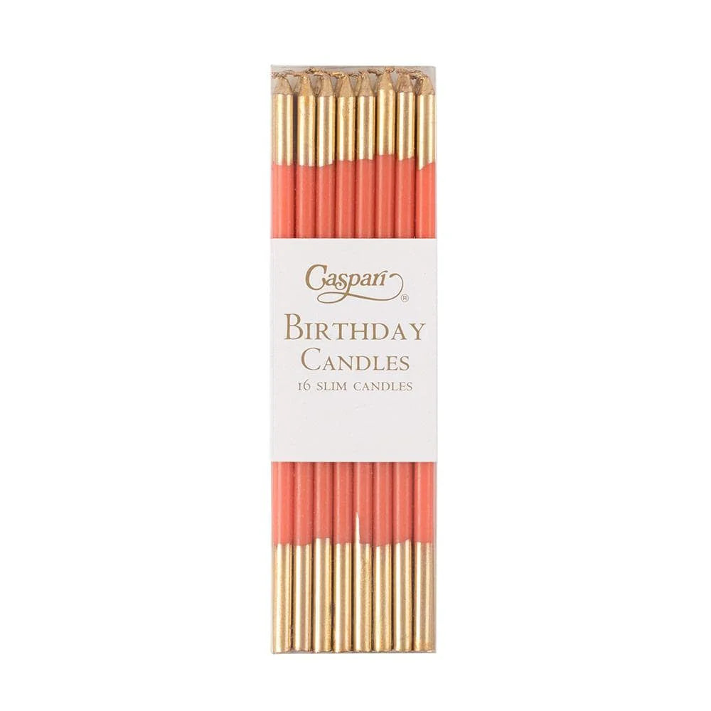 Caspari slim birthday candles, pack of 16 in a clear box, view 18