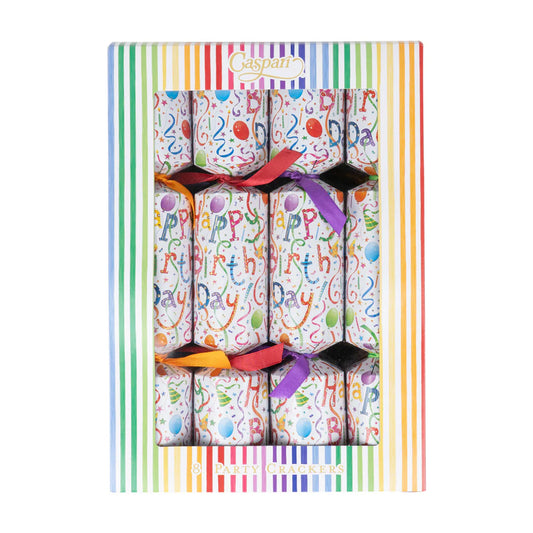 Caspari Happy Birthday Party Crackers