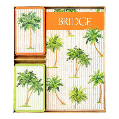 Caspari Bridge Gift Set - Palms