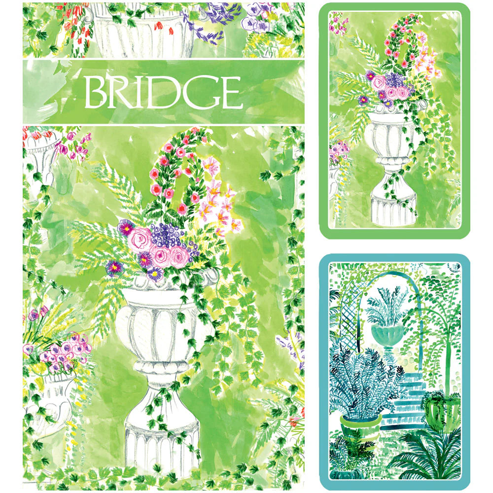 Caspari Bridge Gift Set - Jardin De Luxembourg