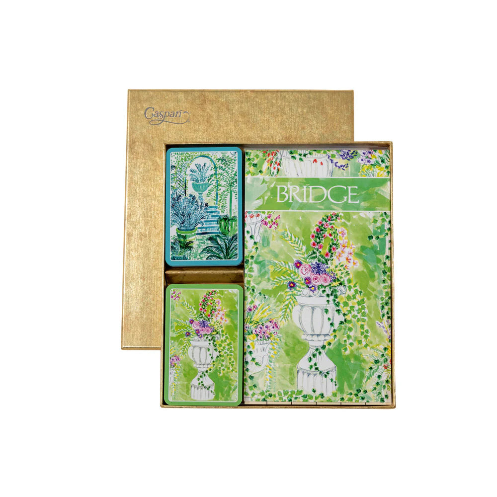 Caspari Bridge Gift Set - Jardin De Luxembourg, view 2
