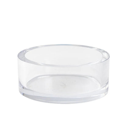 Caspari acrylic wine bottle coaster in crystal clear
