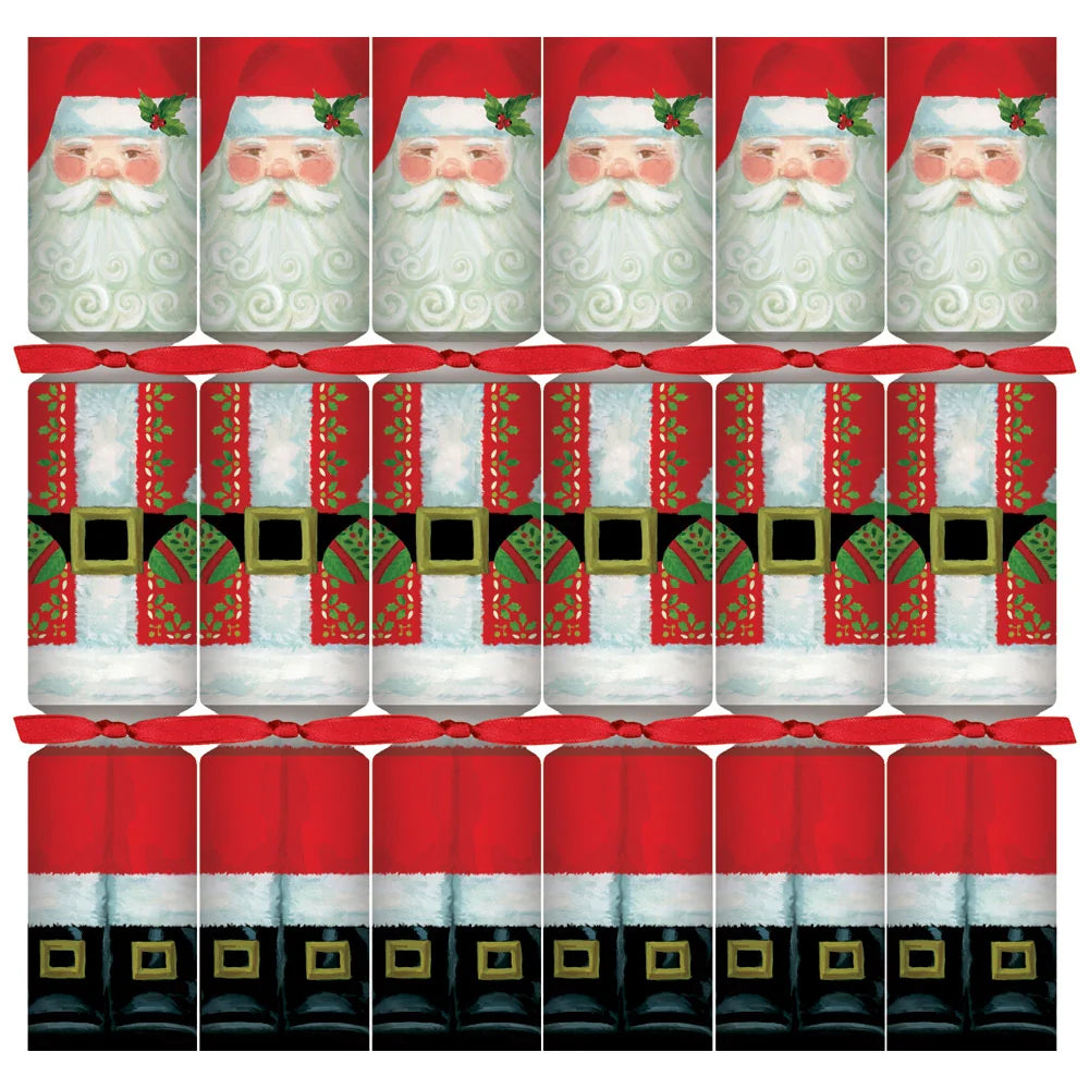 Caspari Santa Claus 12-inch Celebration Crackers