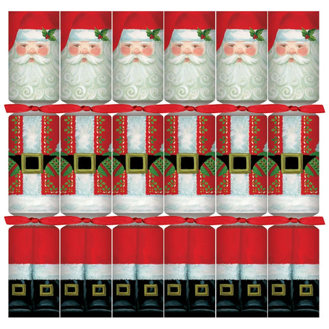 Caspari Santa Claus 12-inch Celebration Crackers