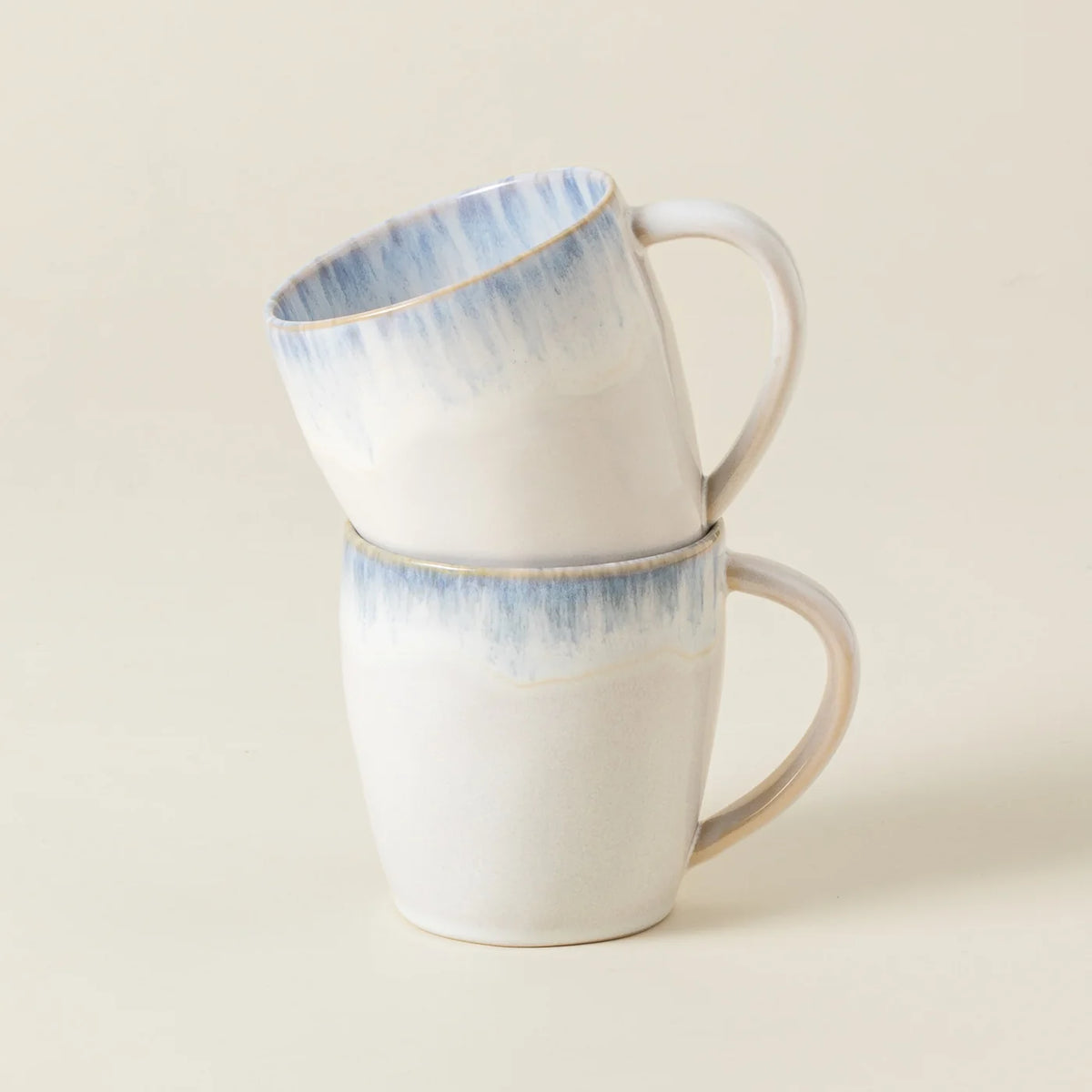 Costa Nova Brisa Mug 440ml with white and blue reactive glaze – view 3