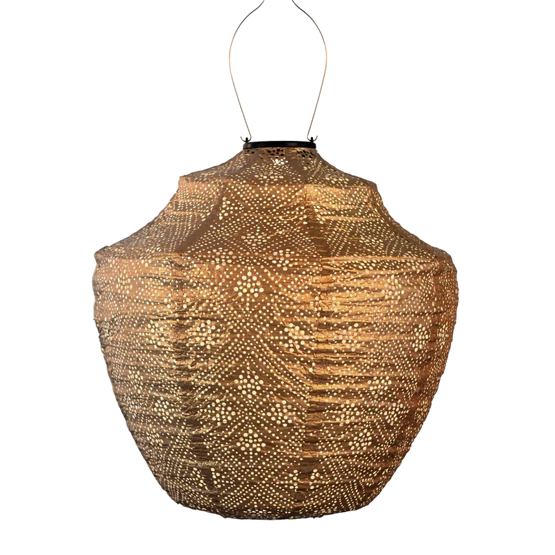 Lumiz Topaze Gold Crown LED Solar Lantern