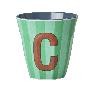 Rice Melamine Cup 250ml - Boy Stripes Alphabet