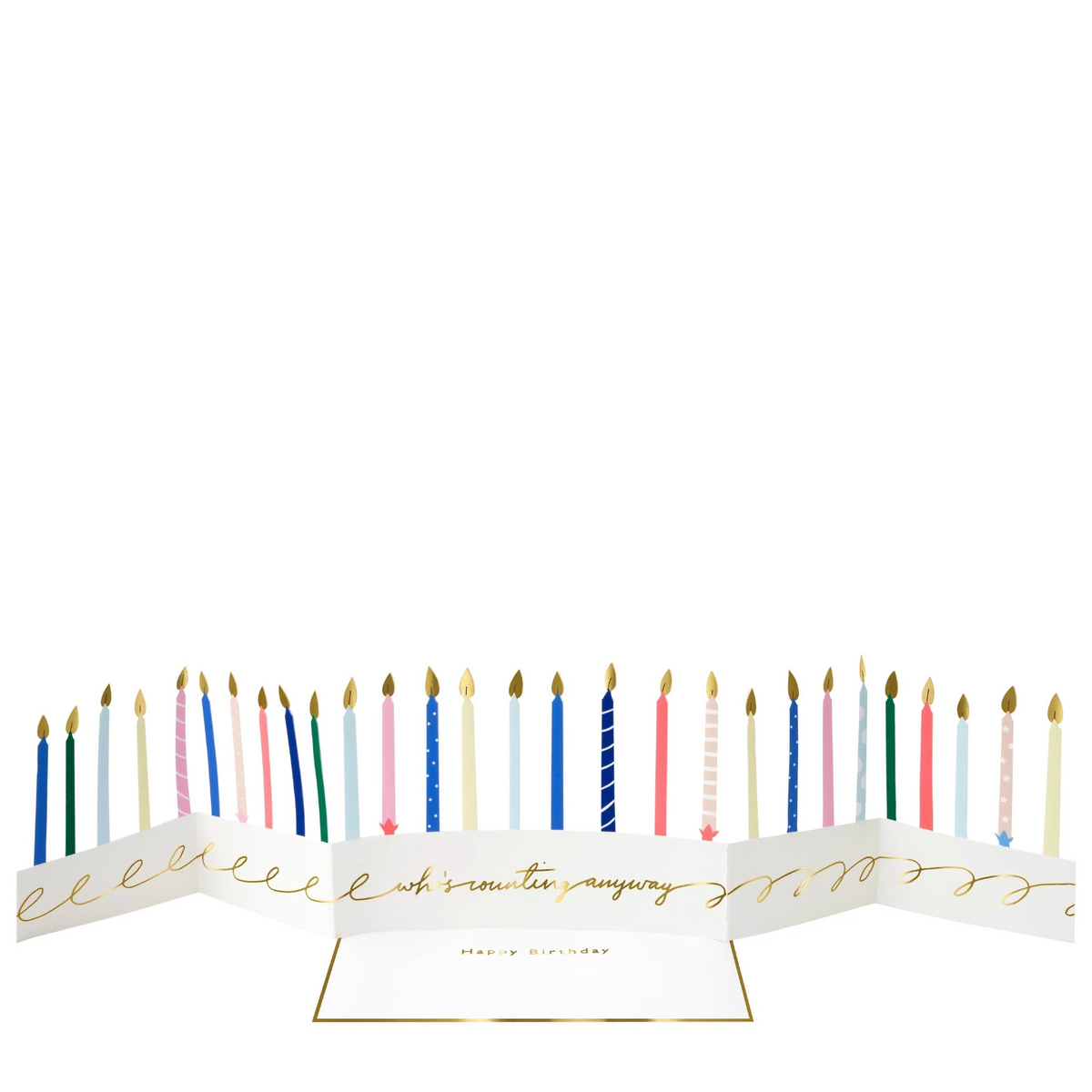 Meri Meri Candle Concertina Birthday Card