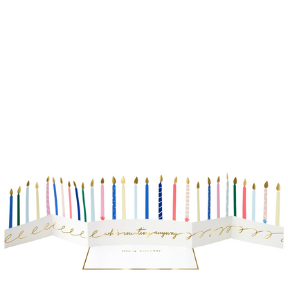 Meri Meri Candle Concertina Birthday Card