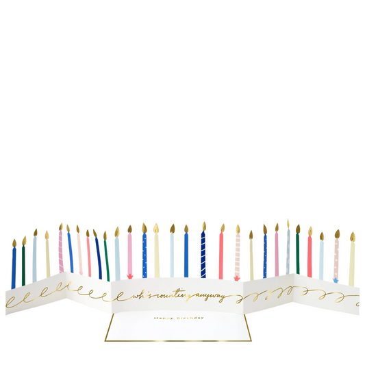 Meri Meri Candle Concertina Birthday Card