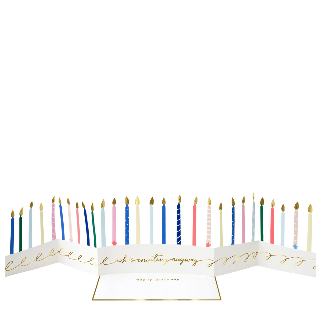 Meri Meri Candle Concertina Birthday Card