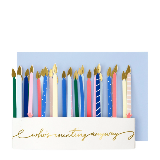 Meri Meri Candle Concertina Birthday Card