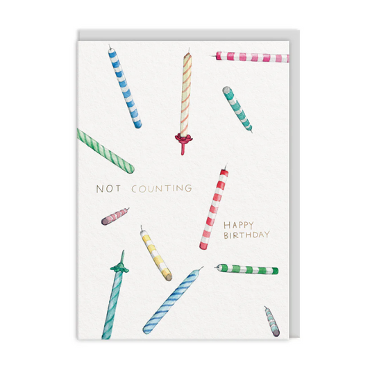 Candles Not Counting Birthday Card