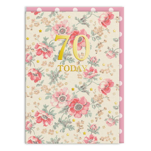 Cath Kidston 70 Today Birthday Card