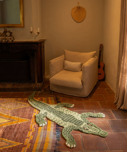 Coolio Crocodile Rug Large, view 5