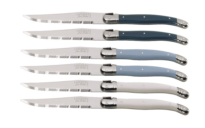 Laguiole Jean Dubost steak knives set of 6 in wood block – view 4