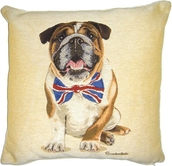 Cushion Cover British Bulldogs Bow