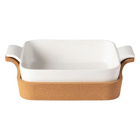 Casafina Ensemble Gift Square Baker with Cork Tray 31cm