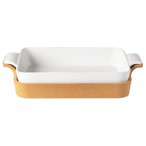 Casafina Ensemble Gift Rectangular Baker with Cork Tray 39cm