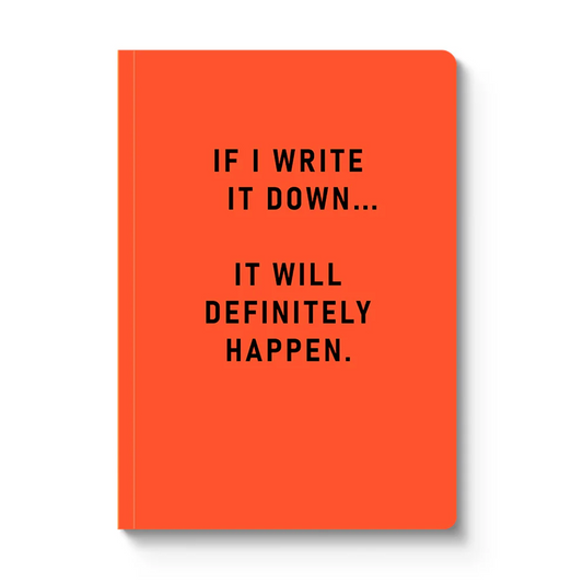Definitely Happen Paperback Notebook (A5)