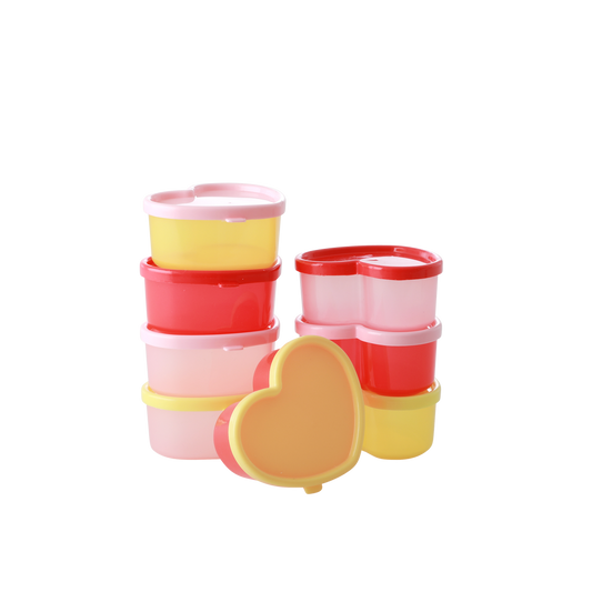 Rice Small Heart Food Boxes (Set of 8)