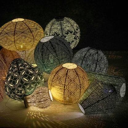 Lumiz Ikat Petrol Bulb LED Solar Lantern, view 3