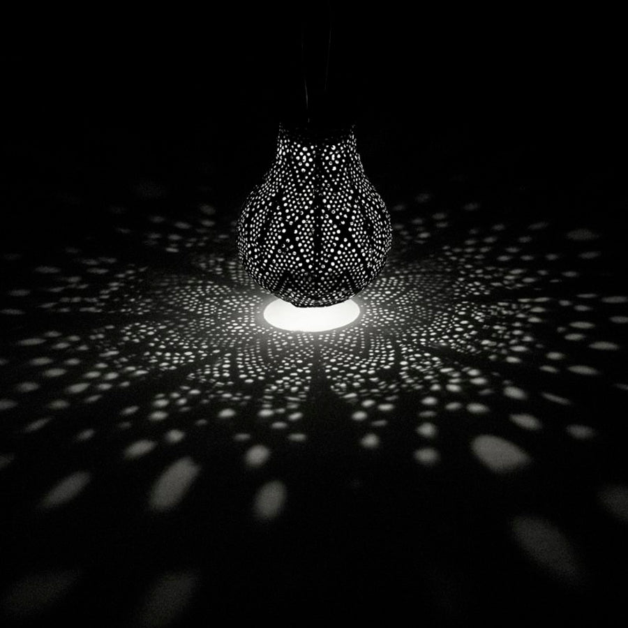 Lumiz Ikat Petrol Bulb LED Solar Lantern, view 5
