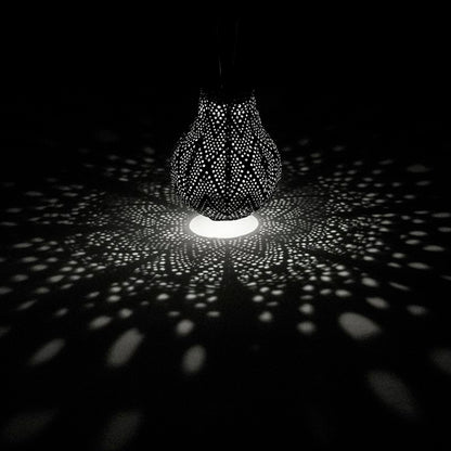 Lumiz Ikat Petrol Bulb LED Solar Lantern, view 5