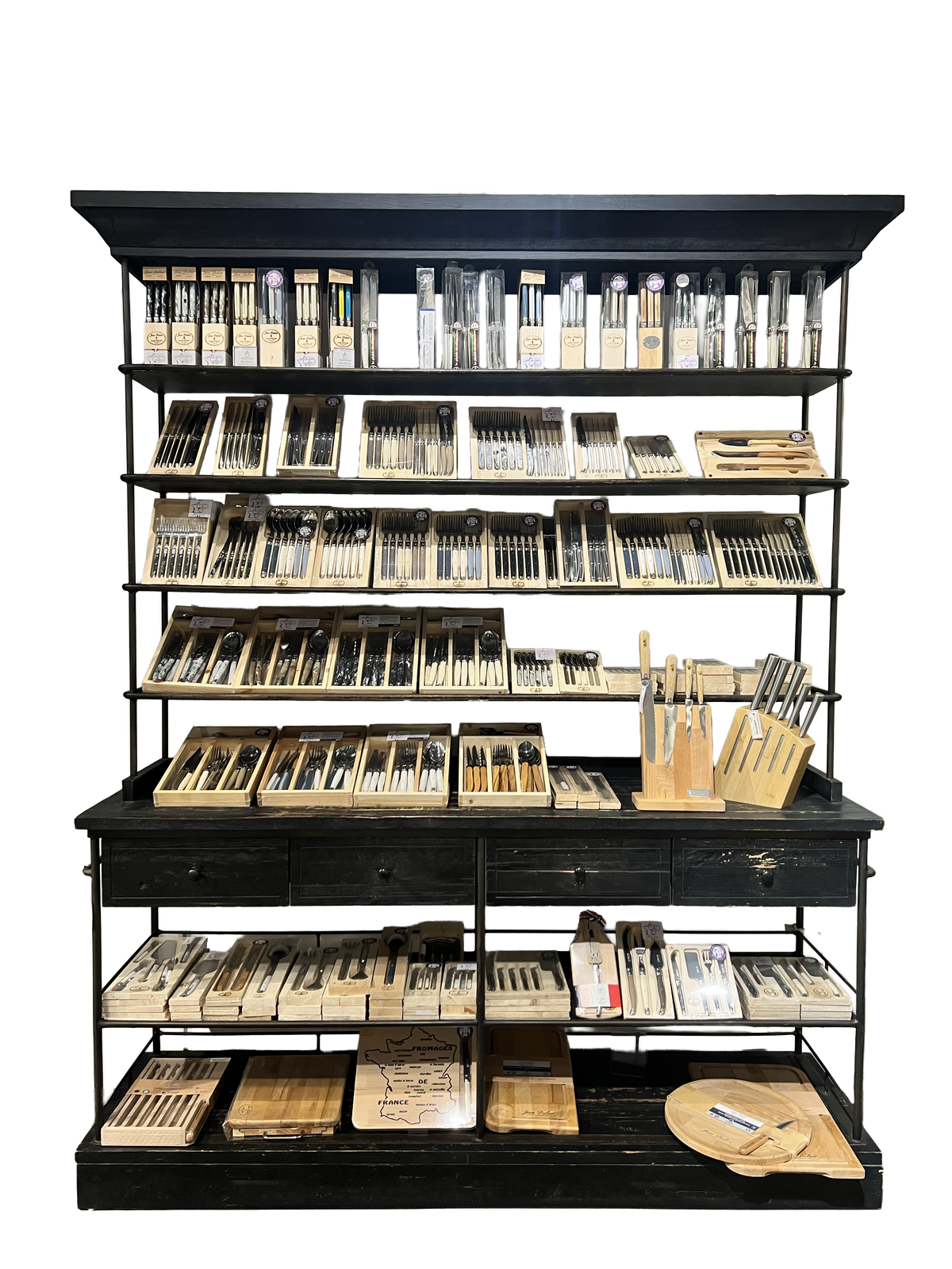 Flamant Cupboard Saya storage unit in metal and solid timber