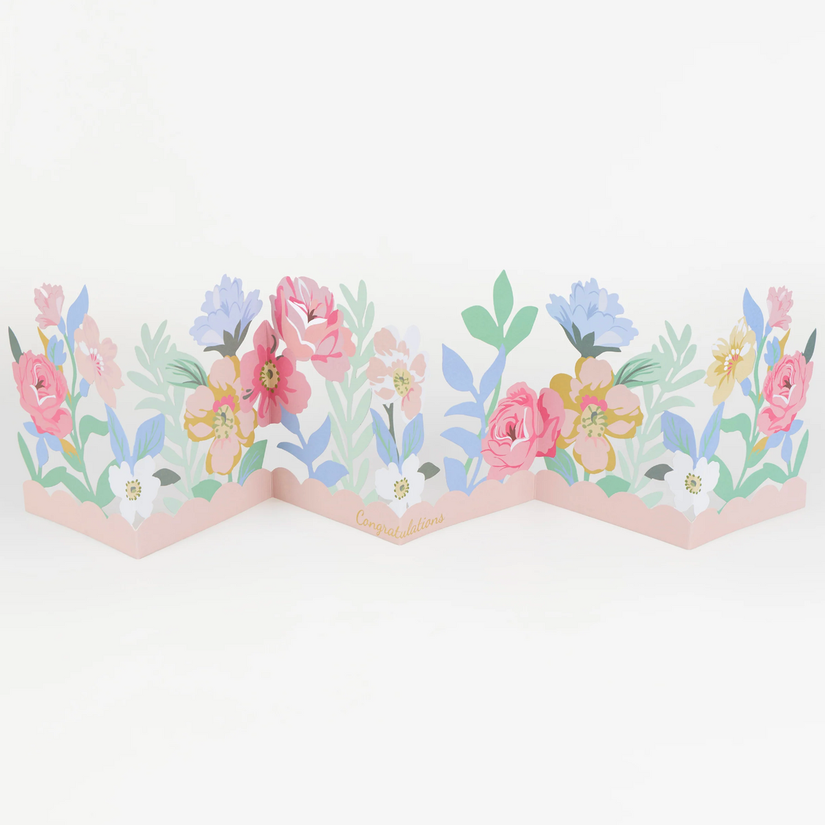 Meri Meri Floral Congratulations Concertina Card, view 3