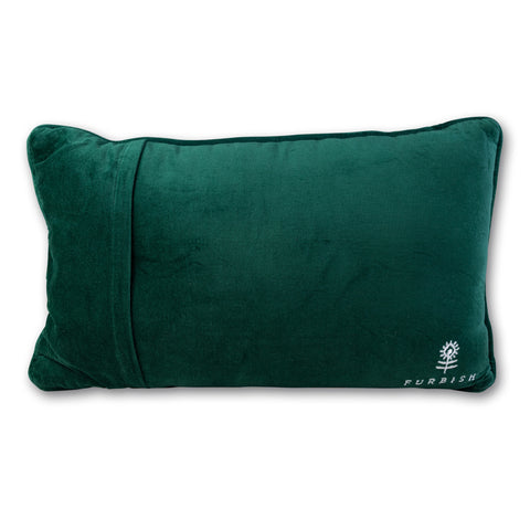 Furbish Caviar and Cash Needlepoint Pillow