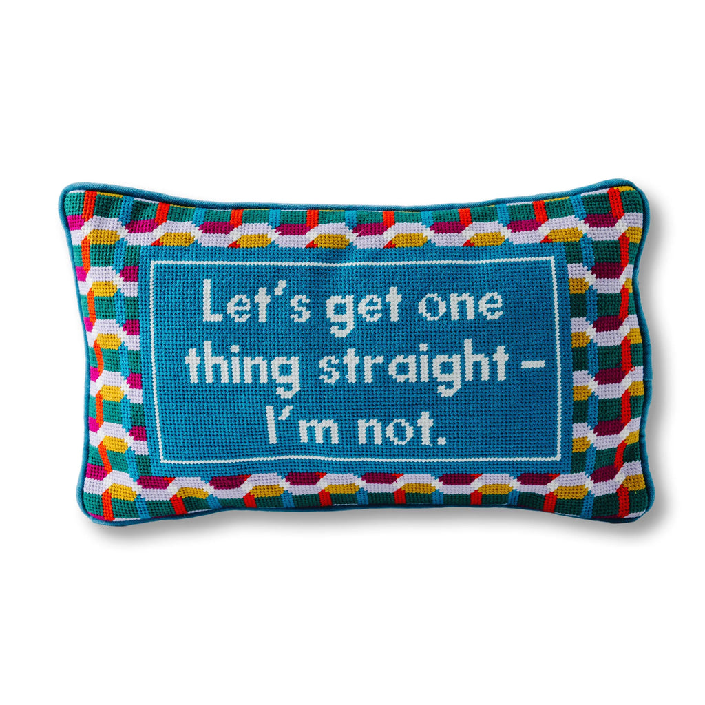 Furbish Straight Needlepoint Pillow