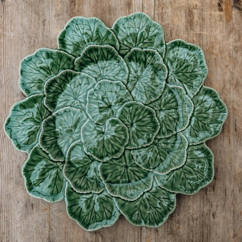 Bordallo Geranium Leaf Charger Plate 33cm