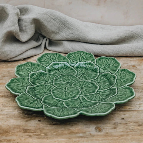 Bordallo Geranium Leaf Charger Plate 33cm