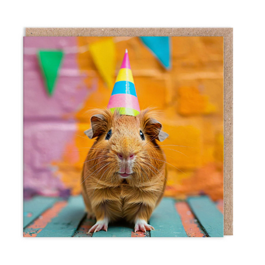 Guinea Pig Birthday Card