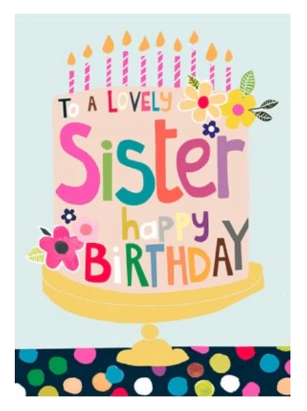 Greeting Card Card Birthday Sister