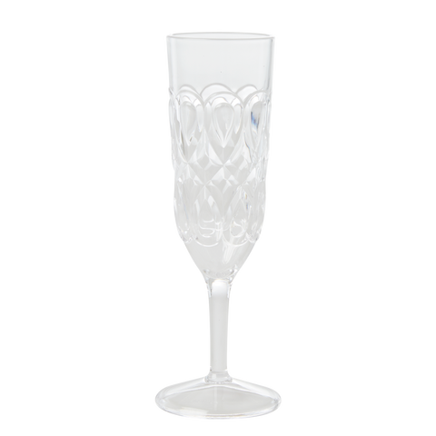 Rice Acrylic Champagne Glass Clear  (200ml)