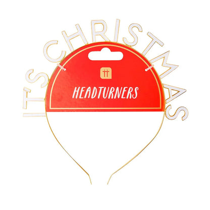 Talking Tables It's Christmas festive red headband