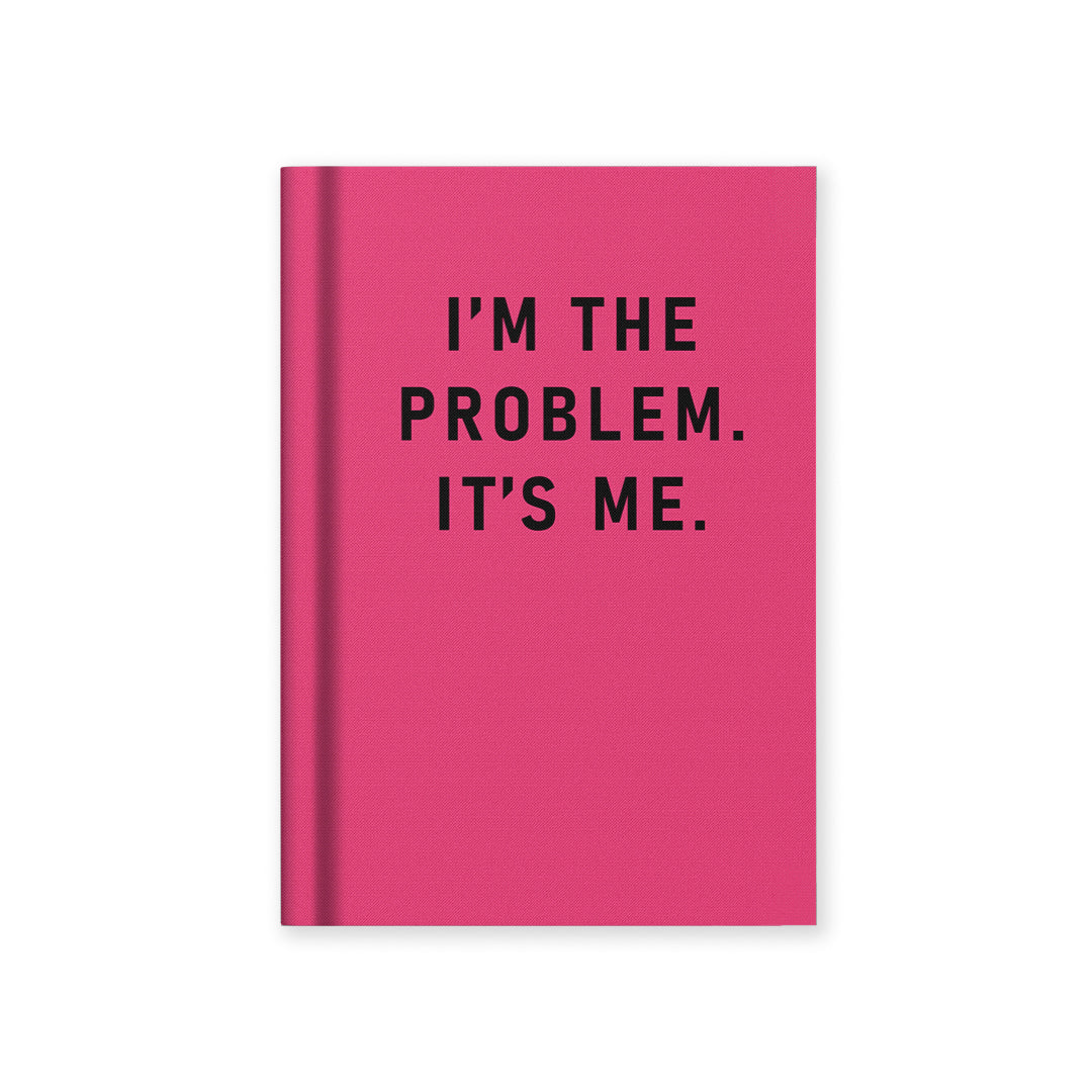 Ohh Deer I'm The Problem, It's Me Fabric Hardback Notebook in A7