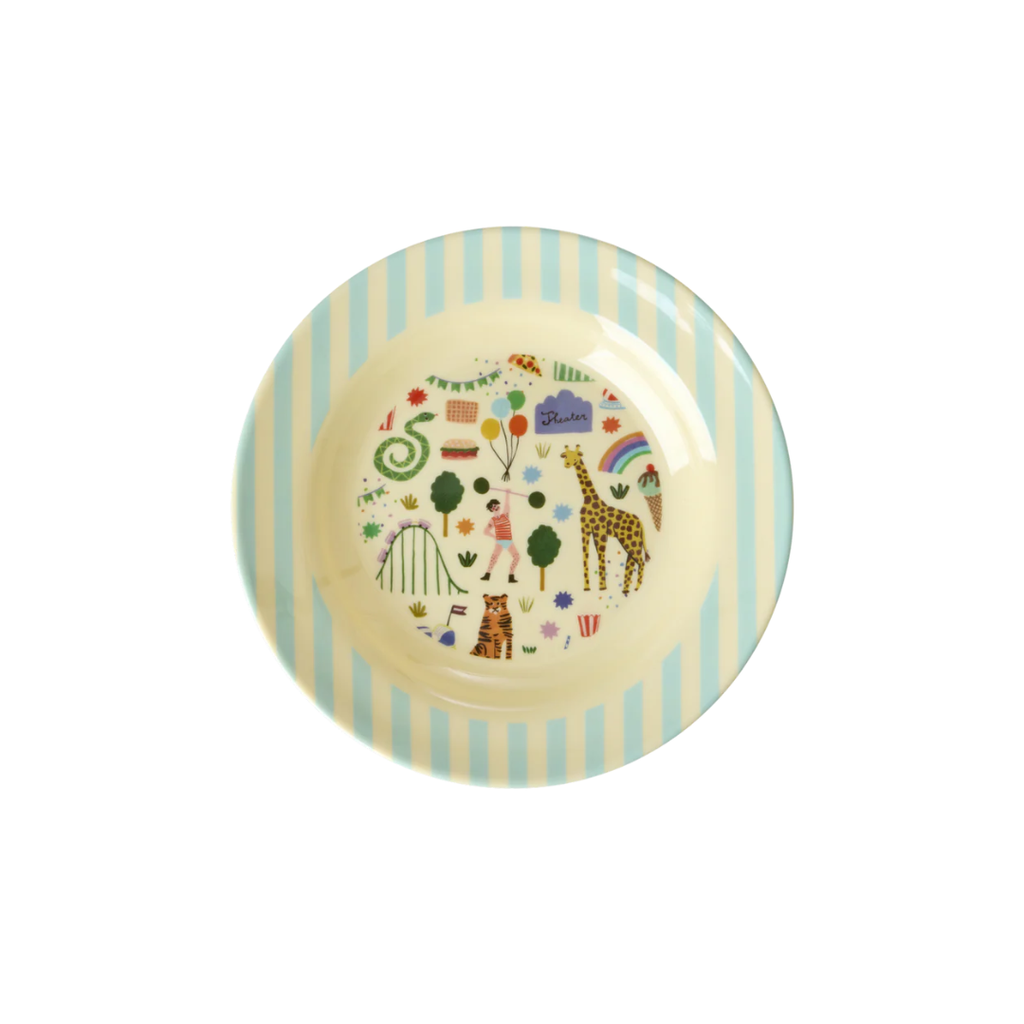 Rice Melamine Kids Bowl Fun Fair Print - 250ml